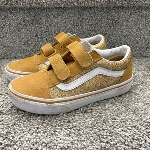 Vans Kids Gold Glitter Sneakers
